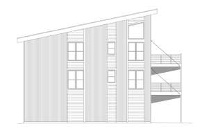 Modern  House Plan #940-00402 Elevation Photo
