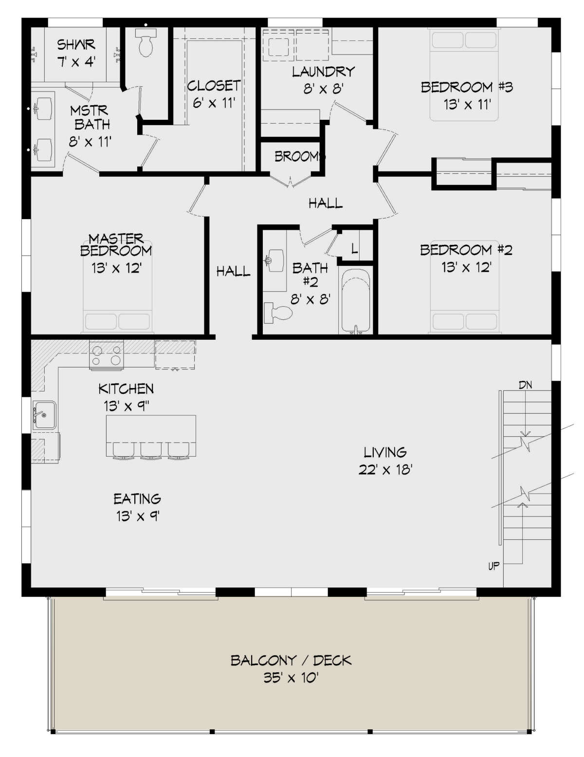 Second Floor for House Plan #940-00402
