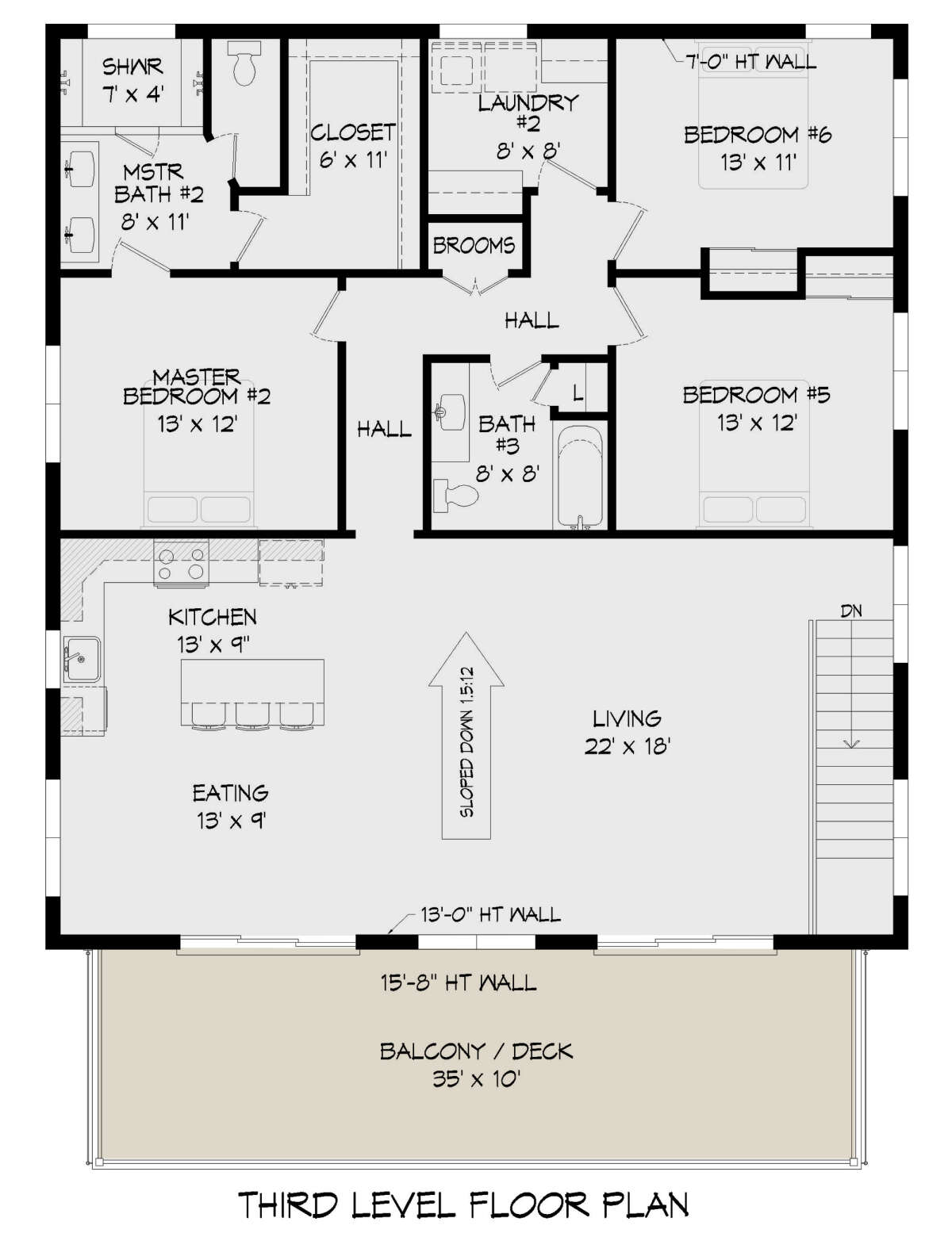 Third Floor for House Plan #940-00402