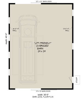 Garage Floor for House Plan #940-00405