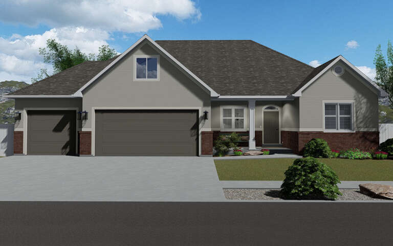 House Plan House Plan #26258 Front Elevation