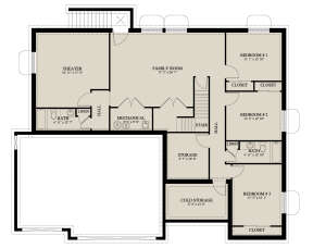 Basement for House Plan #2802-00114