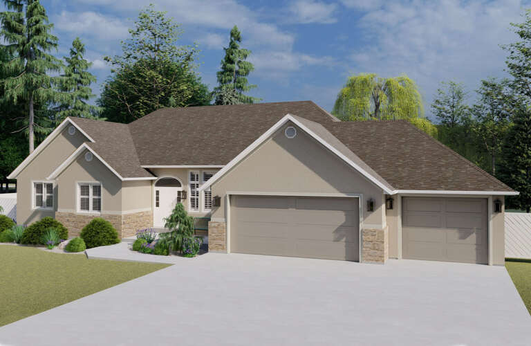 Traditional House Plan #2802-00115 Elevation Photo