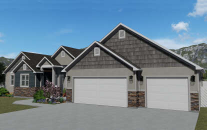 Craftsman House Plan #2802-00116 Elevation Photo