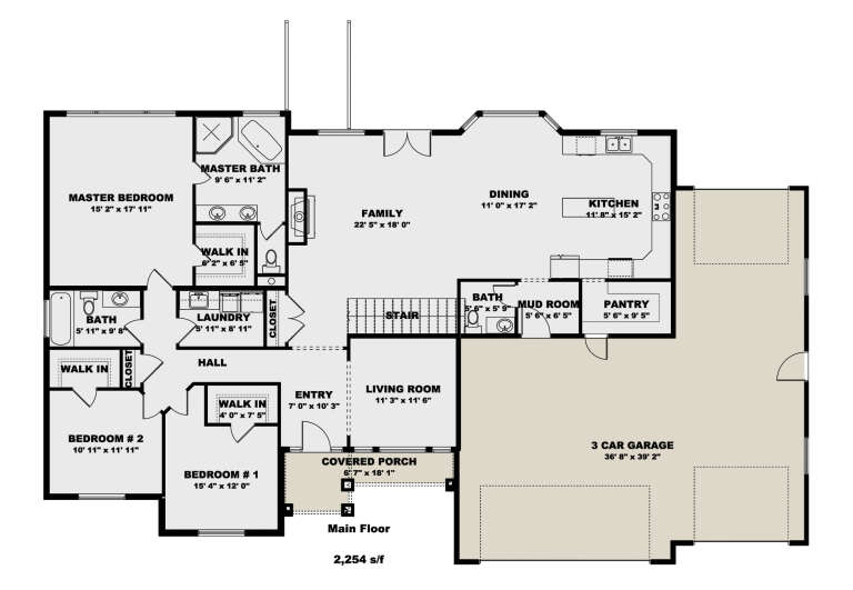 House Plan House Plan #26260 Drawing 1