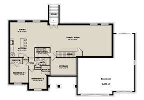 Basement for House Plan #2802-00116