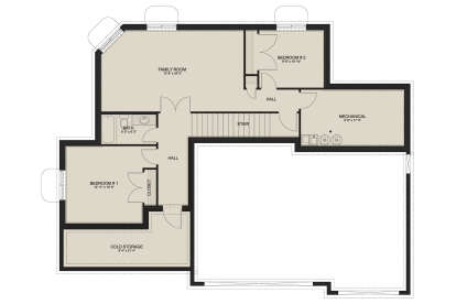Basement for House Plan #2802-00117