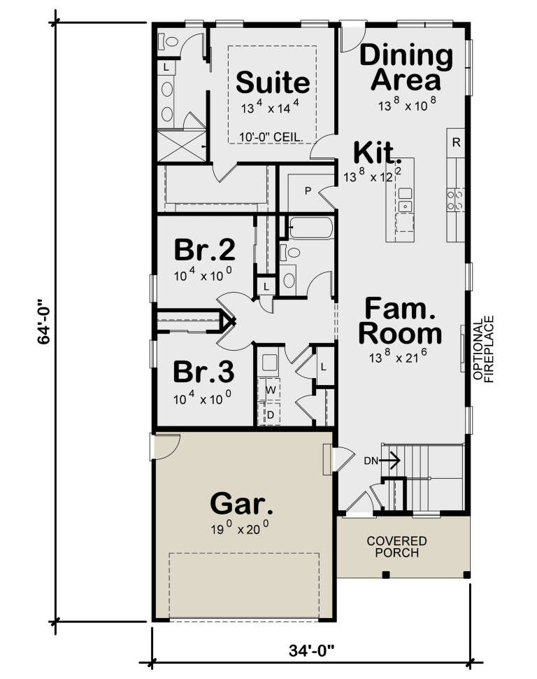 House Plan House Plan #26262 Drawing 1