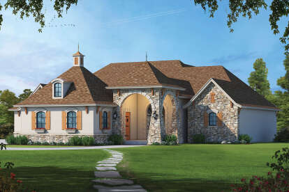 4 Bed, 4 Bath, 4681 Square Foot House Plan - #402-01723