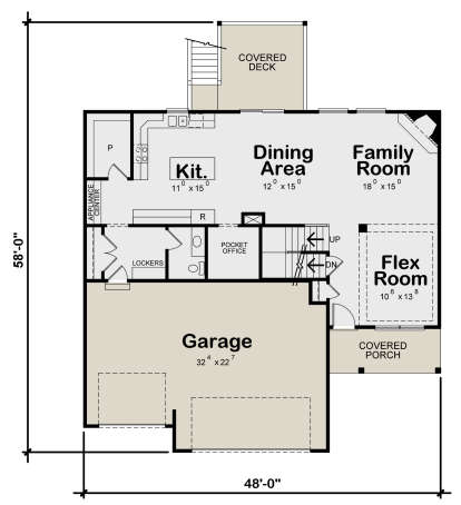 Main Floor for House Plan #402-01724