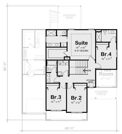 Second Floor for House Plan #402-01724