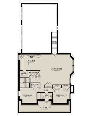 Basement for House Plan #2802-00119