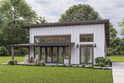 Modern House Plan #1462-00038 Elevation Photo