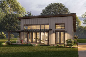 Modern House Plan #1462-00038 Elevation Photo