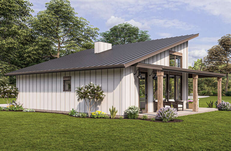 Modern House Plan #1462-00038 Elevation Photo