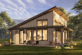 Modern House Plan #1462-00038 Elevation Photo