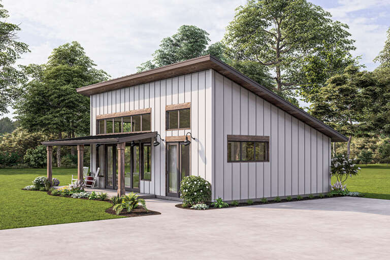 Modern House Plan #1462-00038 Elevation Photo