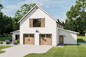 Barn House Plan #963-00625 Elevation Photo