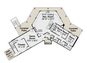 Basement for House Plan #035-00967