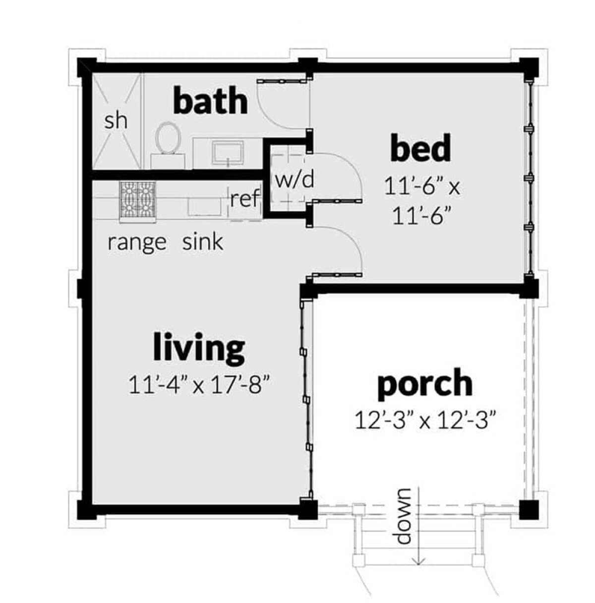 Main Floor for House Plan #028-00166