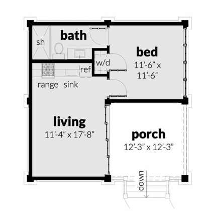 Main Floor  for House Plan #028-00166