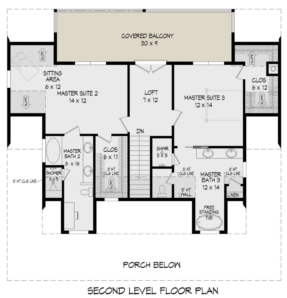 Second Floor for House Plan #940-00406