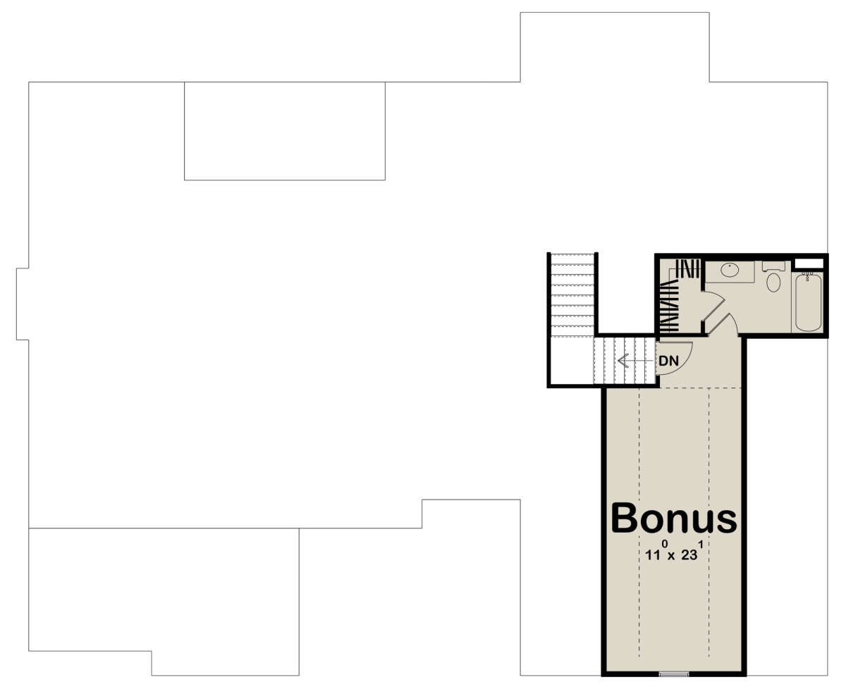 Bonus Room for House Plan #963-00626