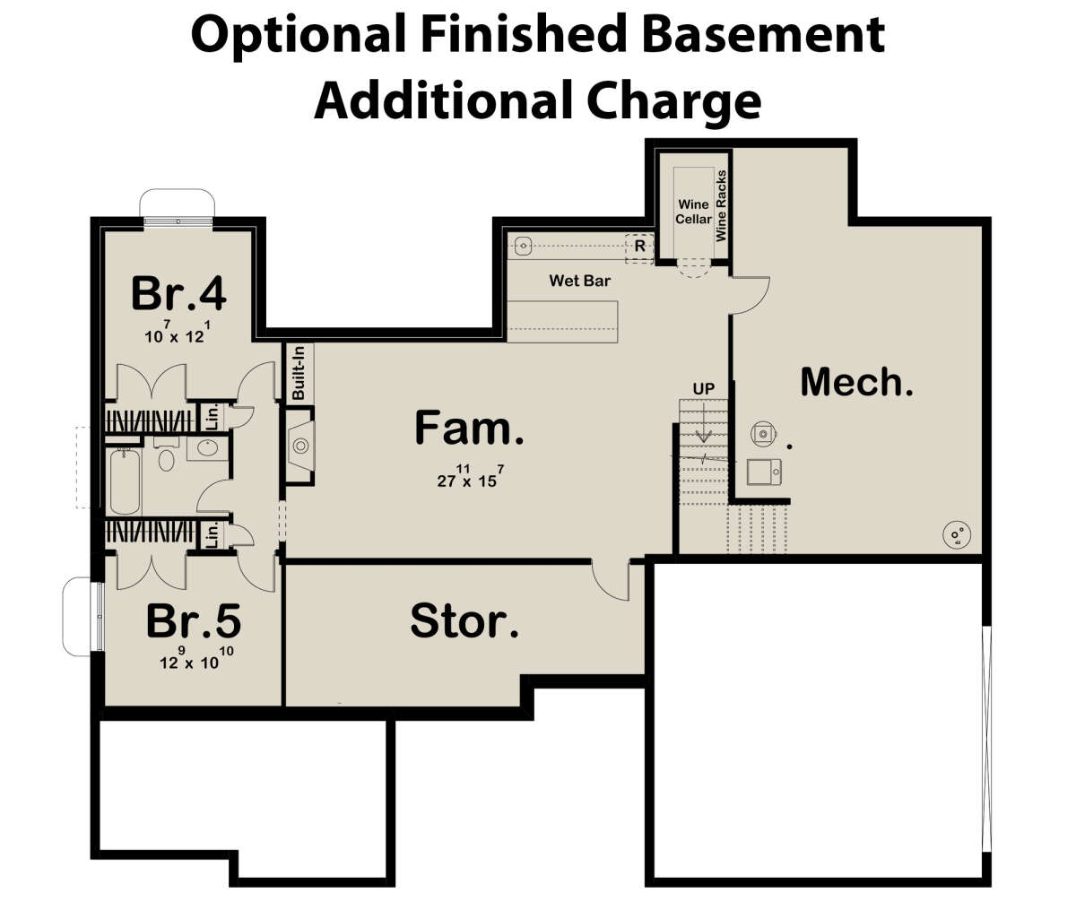 Basement for House Plan #963-00626