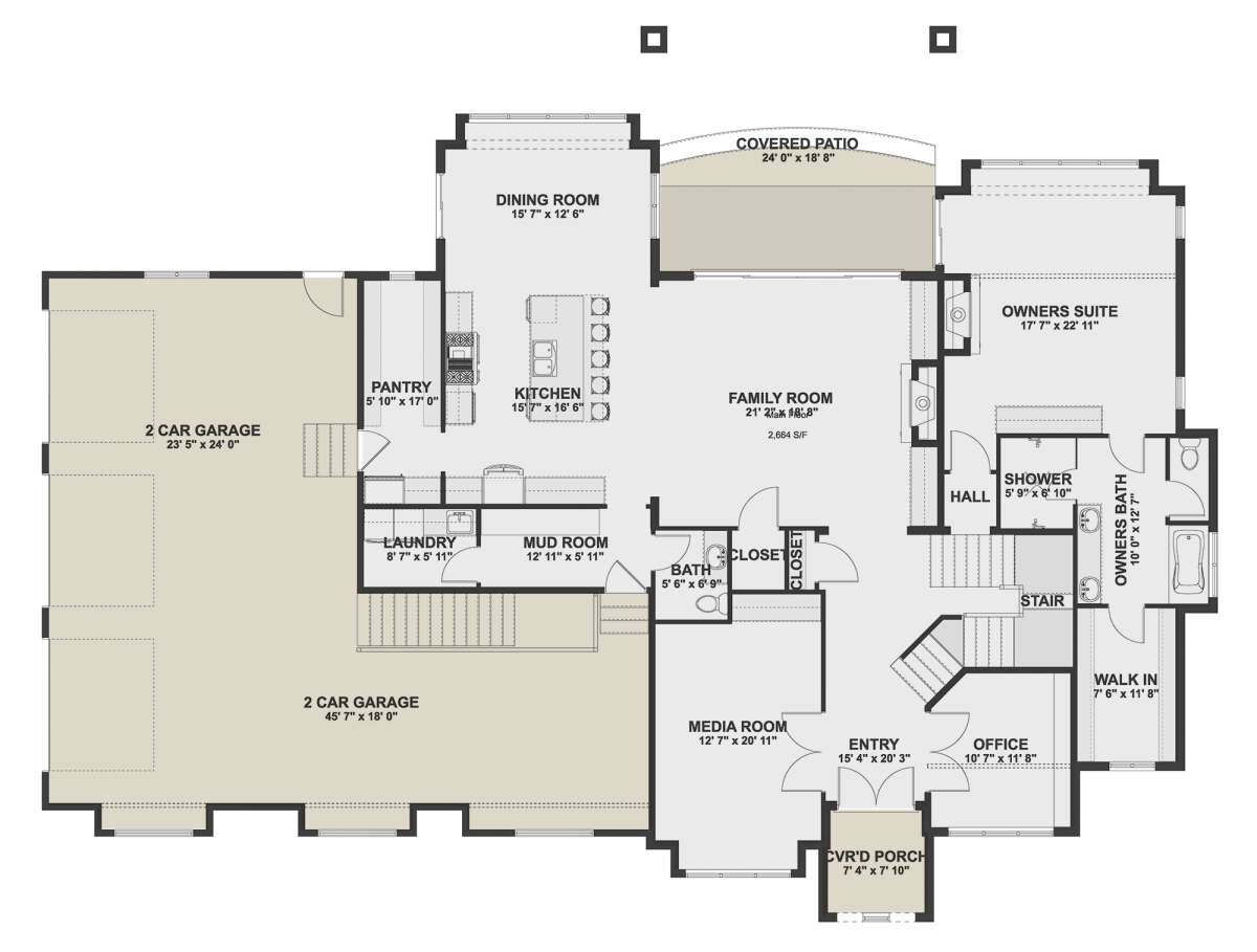 Main Floor for House Plan #2802-00122