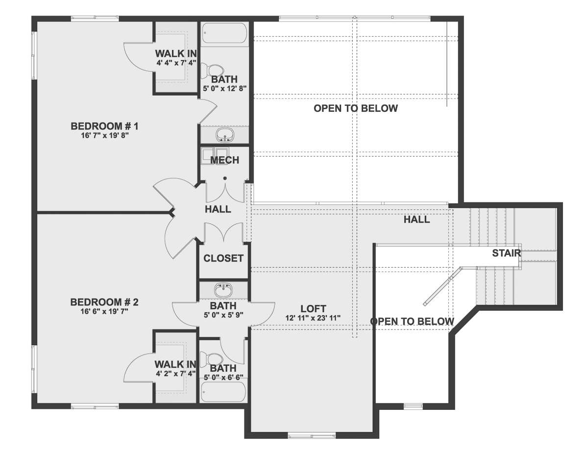 Second Floor for House Plan #2802-00122