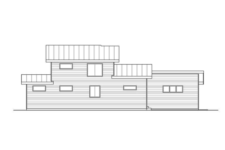 Modern House Plan #035-00969 Elevation Photo