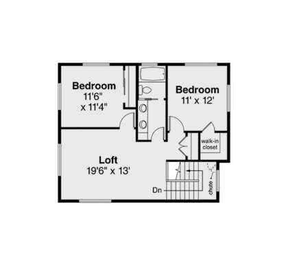 Second Floor for House Plan #035-00969