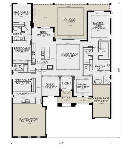 House Plan House Plan #26283 Drawing 1