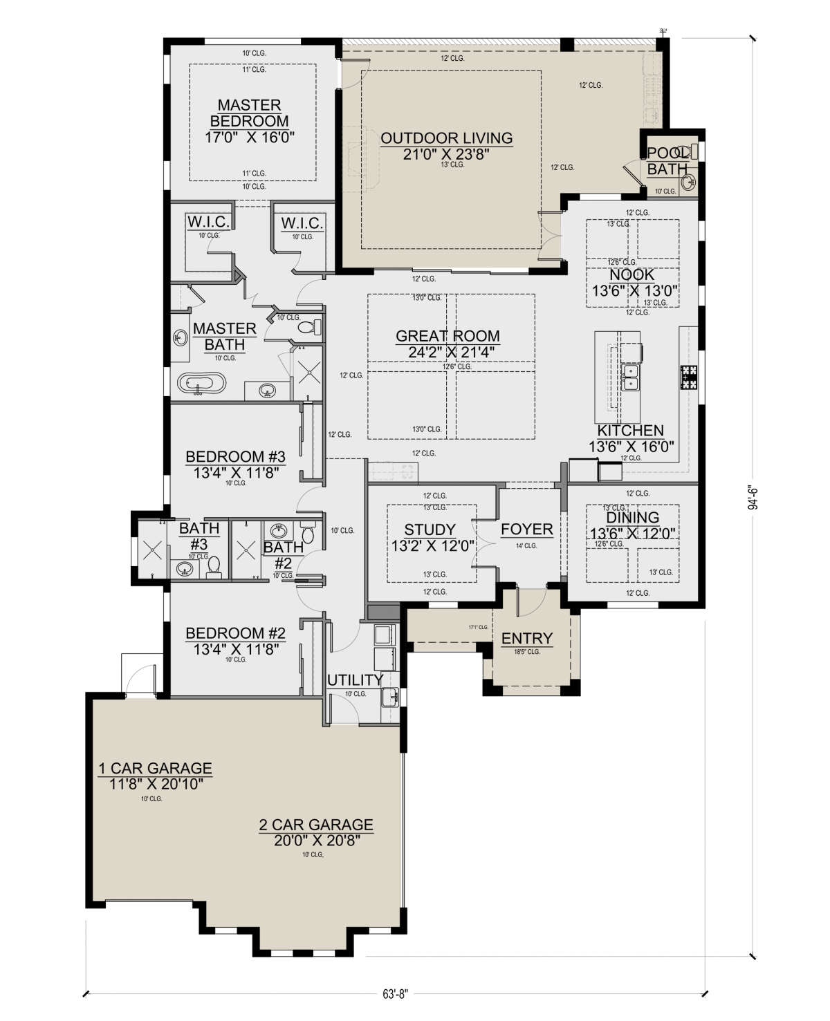 Main Floor for House Plan #5565-00120