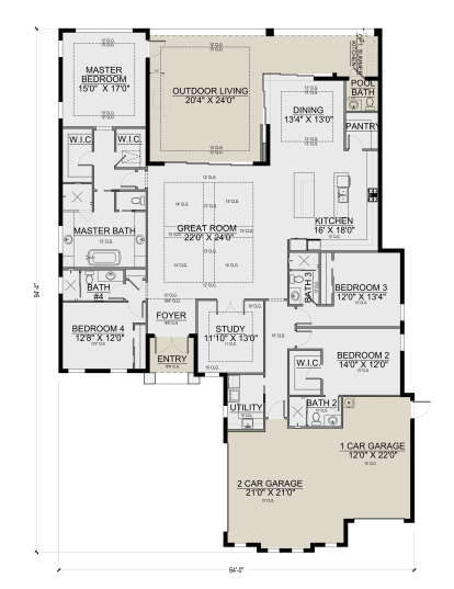 Main Floor for House Plan #5565-00121
