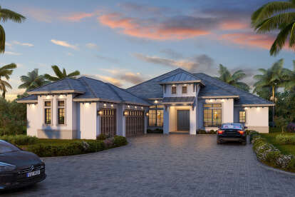 Contemporary House Plan #5565-00122 Elevation Photo