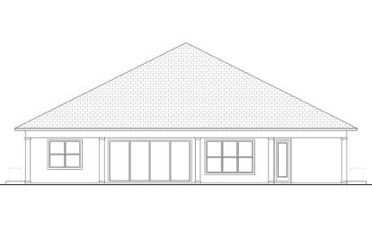 Coastal House Plan #5565-00123 Elevation Photo