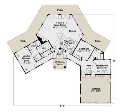 Main Floor for House Plan #035-00970