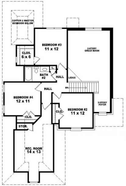 Second Floor for House Plan #053-00316