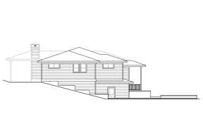 Modern  House Plan #035-00971 Elevation Photo
