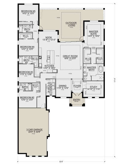Main Floor for House Plan #5565-00125