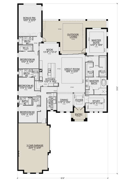 House Plan House Plan #26292 Drawing 1