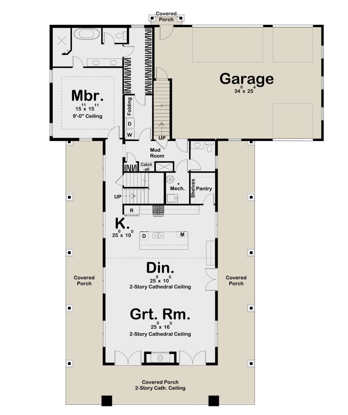 Barn Plan: 3,205 Square Feet, 4 Bedrooms, 3.5 Bathrooms - 963-00627 Barn Plan: 3,205 Square Feet, 4 Bedrooms, 3.5 Bathrooms - 963-00627