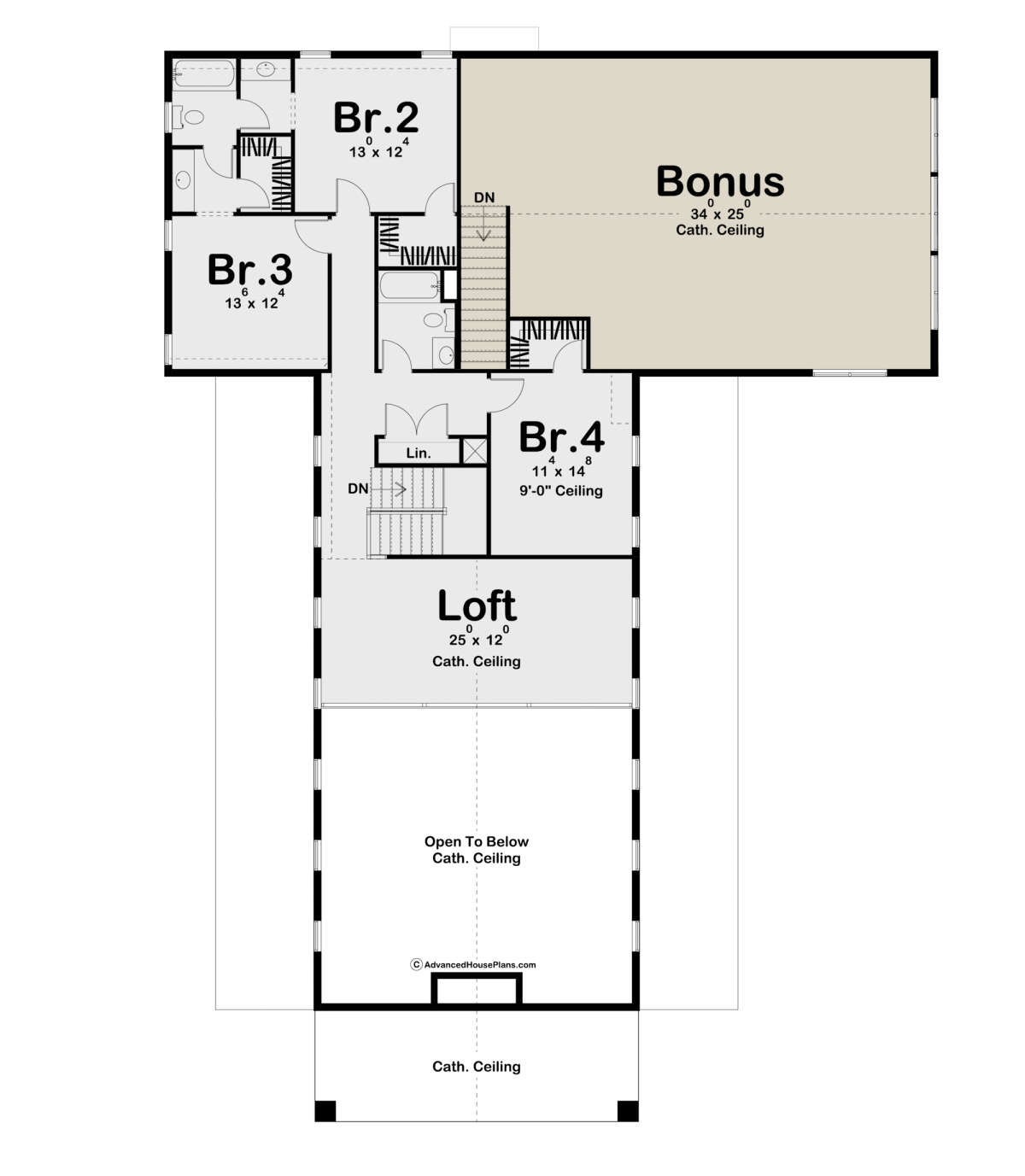 Second Floor for House Plan #963-00627