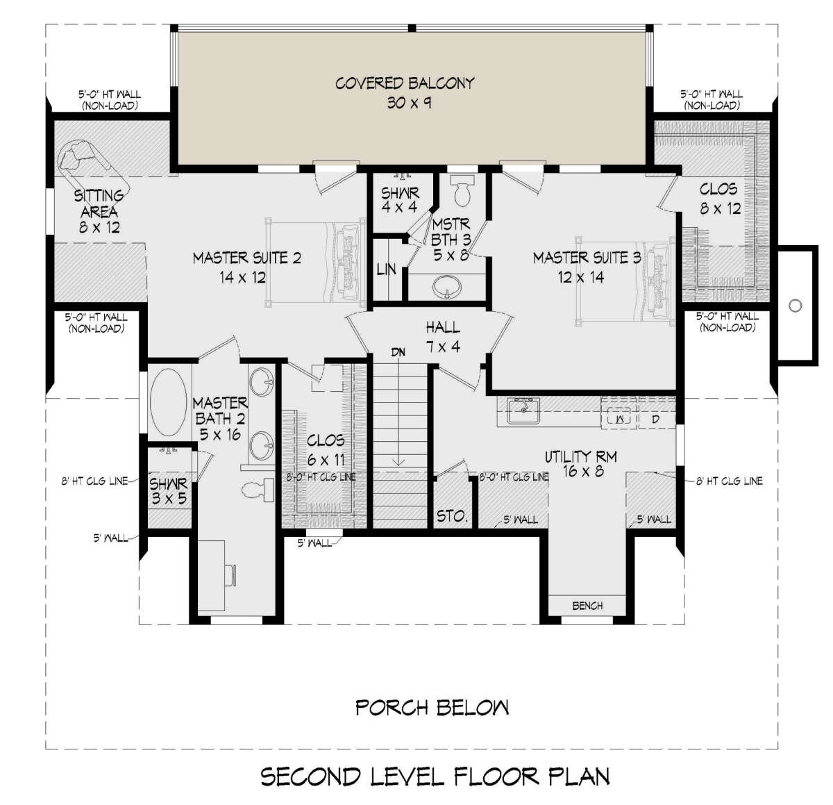Second Floor for House Plan #940-00407