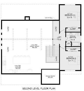 Second Floor for House Plan #940-00408