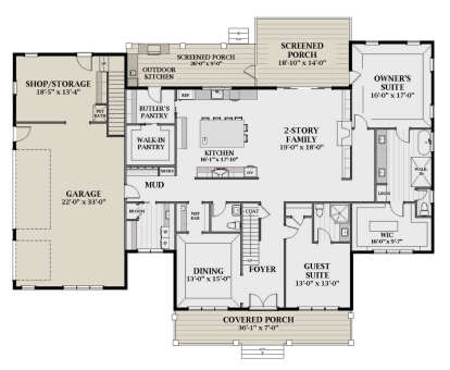 House Plan House Plan #26298 Drawing 1