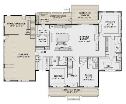 Main Floor for House Plan #6849-00112