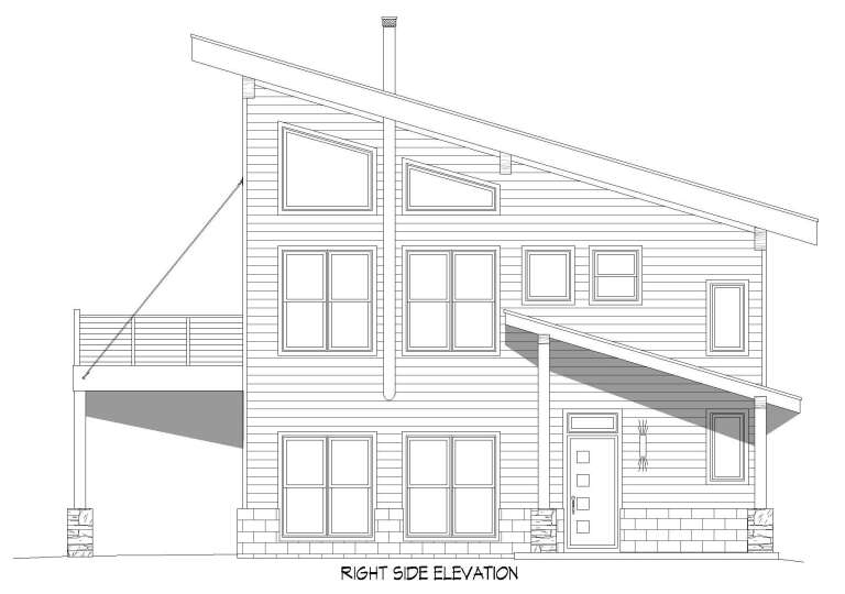 Modern House Plan #940-00410 Elevation Photo