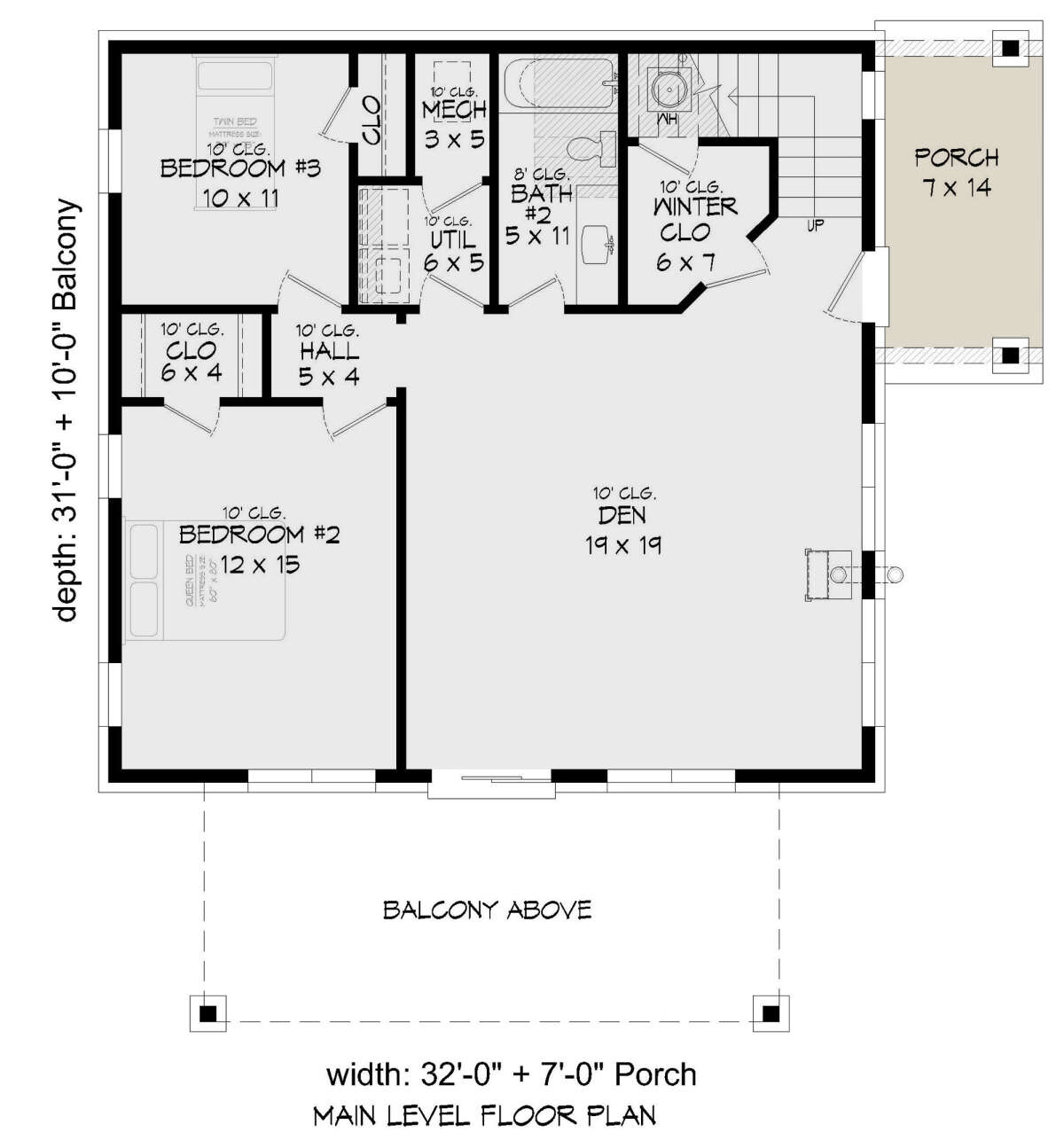 First Floor for House Plan #940-00410
